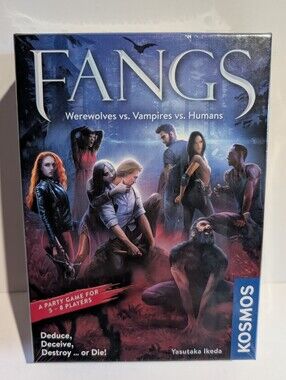 Fangs: Werewolves vs Vampires vs Humans Kosmos Party Game 2021 Kosmos New